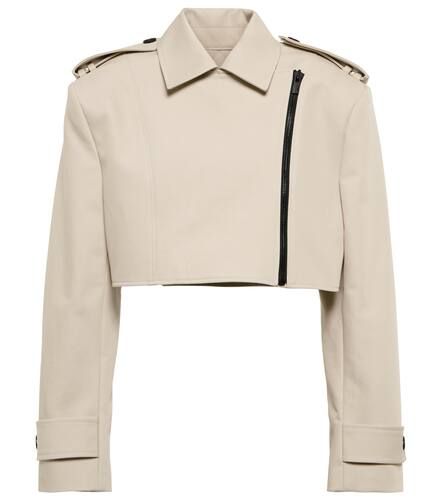 Mahis cropped cotton biker jacket - The Mannei - Modalova