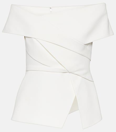 Bridal Eimear off-shoulder crepe top - Safiyaa - Modalova