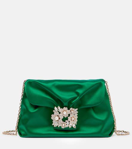 Bouquet embellished satin shoulder bag - Roger Vivier - Modalova