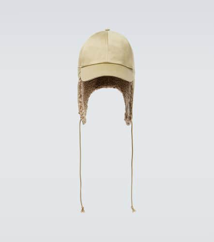 Faux-shearling trimmed cotton hat - Burberry - Modalova