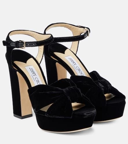 Heloise 120 velvet platform sandals - Jimmy Choo - Modalova