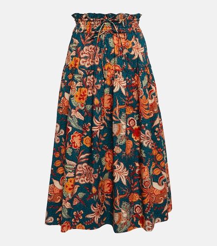 Falda midi Kyra de algodón de tiro alto - Ulla Johnson - Modalova