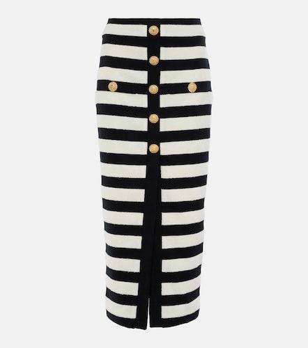 Balmain Gonna midi a righe - Balmain - Modalova