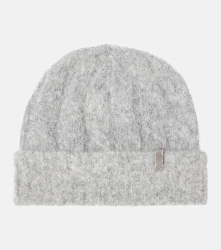 Cable-knit mohair beanie - Brunello Cucinelli - Modalova