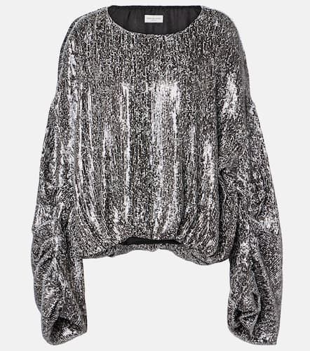 Sequined gathered blouse - Dries Van Noten - Modalova