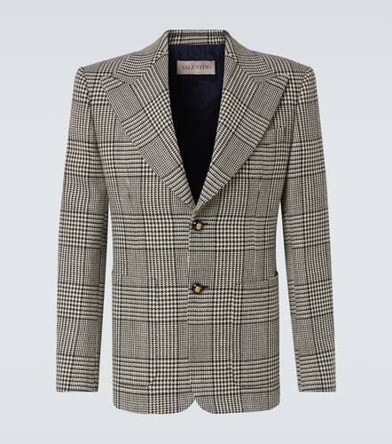 Houndstooth virgin wool blazer - Valentino - Modalova