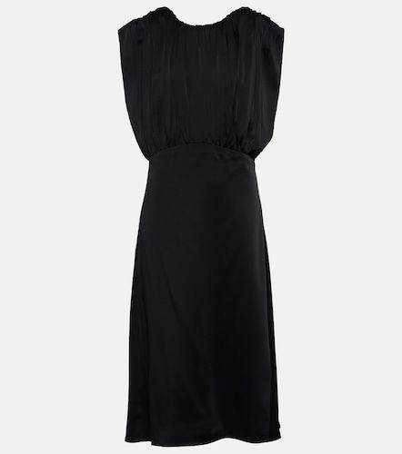 Vestido midi de satén drapeado - Jil Sander - Modalova
