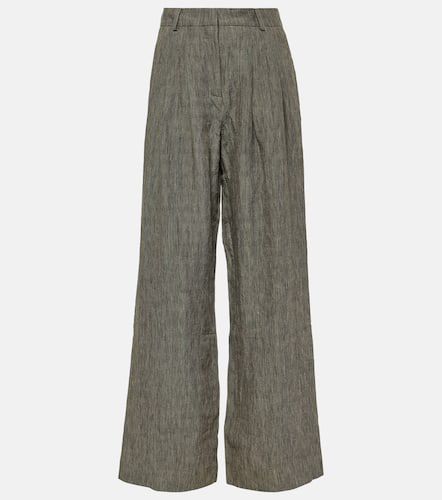 Amadine high-rise linen wide-leg pants - Tove - Modalova