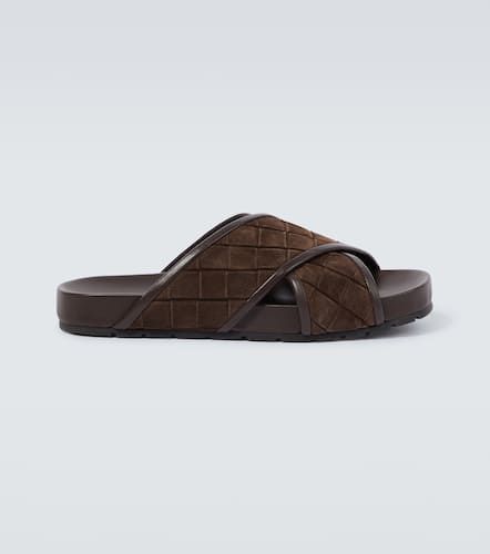 Tarik Intrecciato suede slides - Bottega Veneta - Modalova