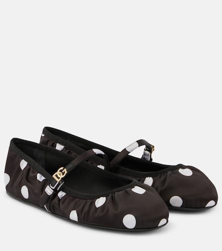 Odette polka-dot satin ballet flats - Dolce&Gabbana - Modalova