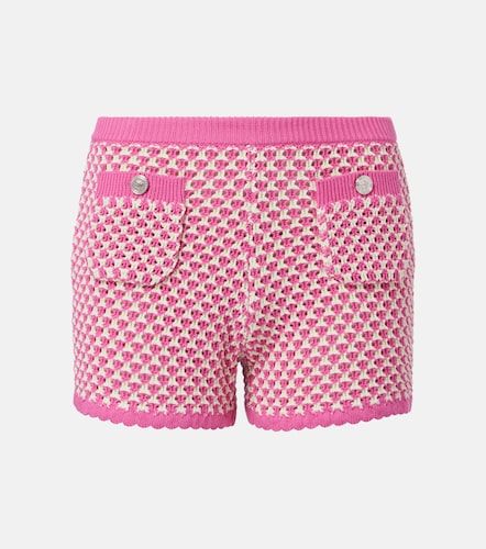 Shorts de croché en mezcla de algodón - Versace - Modalova