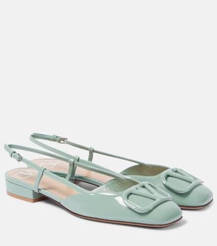 VLogo Signature leather slingback flats - Valentino Garavani - Modalova