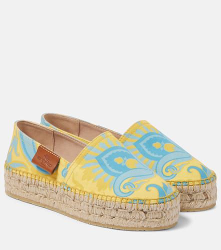 Bedruckte Espadrilles aus Canvas - Etro - Modalova