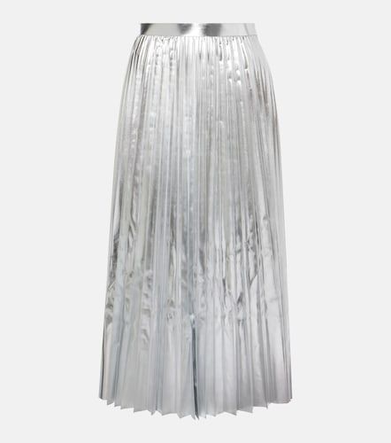 Falda midi plisado de efecto metálico - Junya Watanabe - Modalova