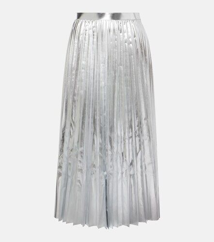 Pleated metallic-effect midi skirt - Junya Watanabe - Modalova