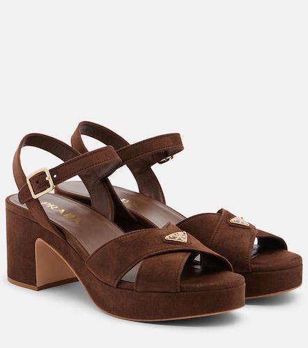 Prada Suede platform sandals - Prada - Modalova