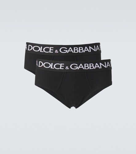 Set de 2 slips de jersey en mezcla de algodón - Dolce&Gabbana - Modalova
