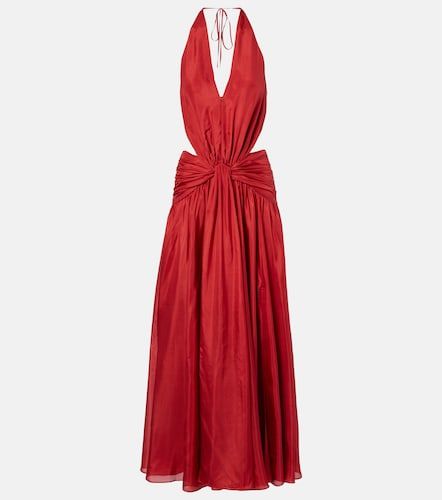Vestido largo Indra de seda drapeado - Zimmermann - Modalova