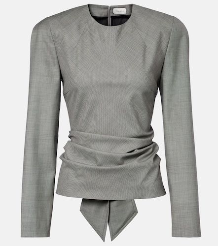 Magda Butrym Blusa de lana drapeada - Magda Butrym - Modalova