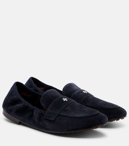 Mocassini in suede con logo - Tory Burch - Modalova