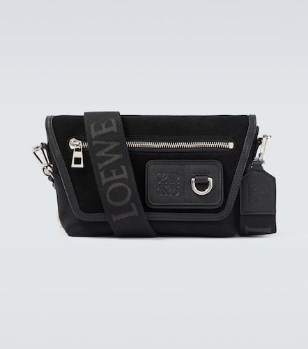 Borsa a tracolla Flex Mini in canvas e suede - Loewe - Modalova