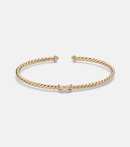 CablespiraÂ® Flex X Micro 18kt cuff bracelet with diamonds - David Yurman - Modalova