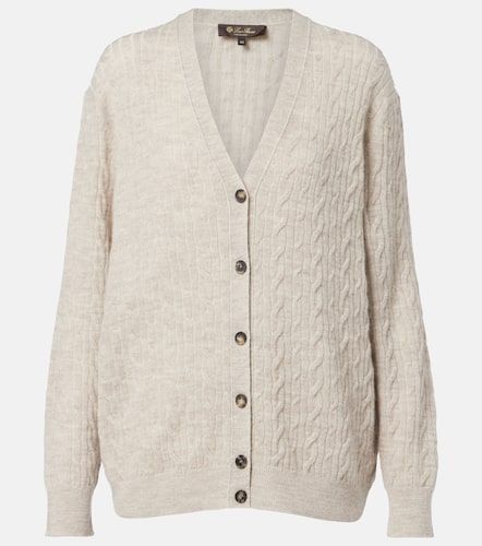 Walnut wool, cashmere, and silk cardigan - Loro Piana - Modalova