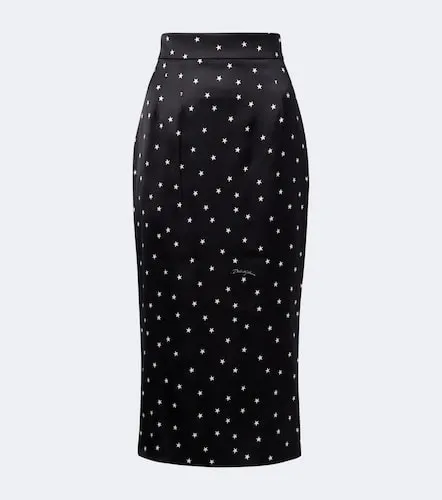 Printed satin pencil skirt - Dolce&Gabbana - Modalova