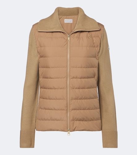 Moncler Daunenjacke mit Strick - Moncler - Modalova