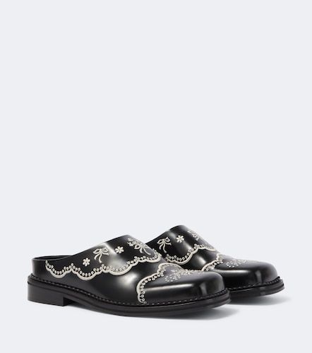 Bestickte Mules aus Leder - Simone Rocha - Modalova