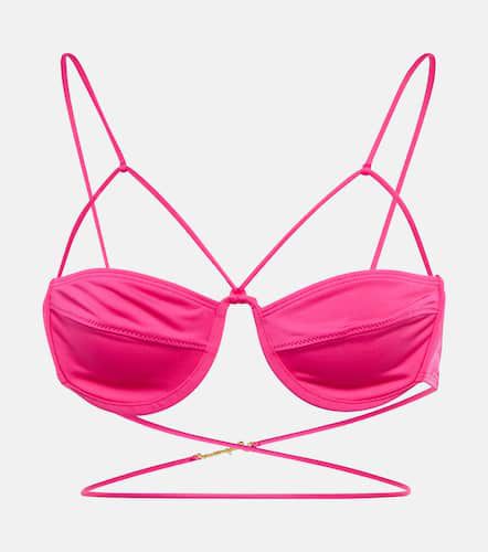 Le Haut Signature bikini top - Jacquemus - Modalova