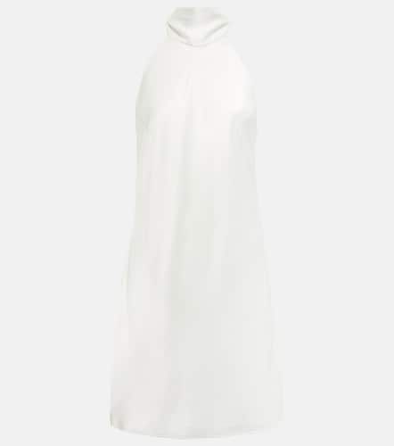 Bridal tie-neck satin minidress - Galvan - Modalova