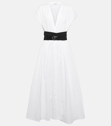 AlaÃ¯a Belted cotton poplin midi dress - Alaia - Modalova