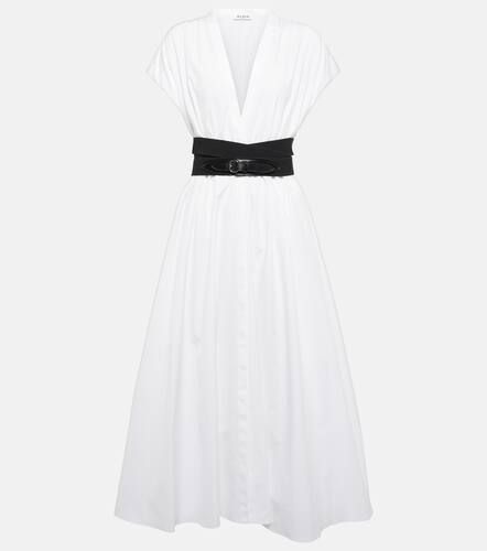 AlaÃ¯a Belted cotton poplin midi dress - Alaia - Modalova