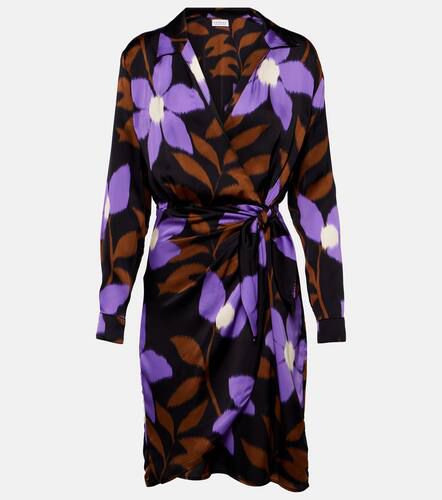 Velvet Printed satin wrap dress - Velvet - Modalova