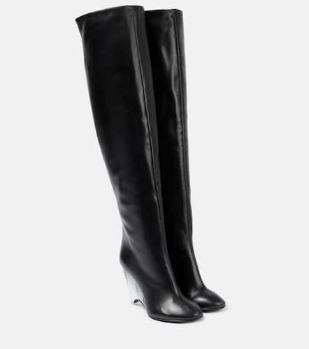 AlaÃ¯a Leather knee-high boots - Alaia - Modalova