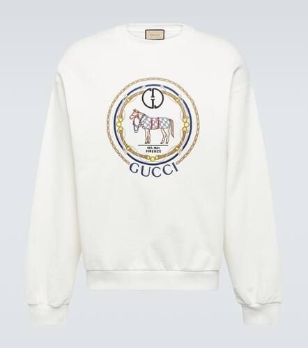 GG embroidered cotton jersey sweatshirt - Gucci - Modalova