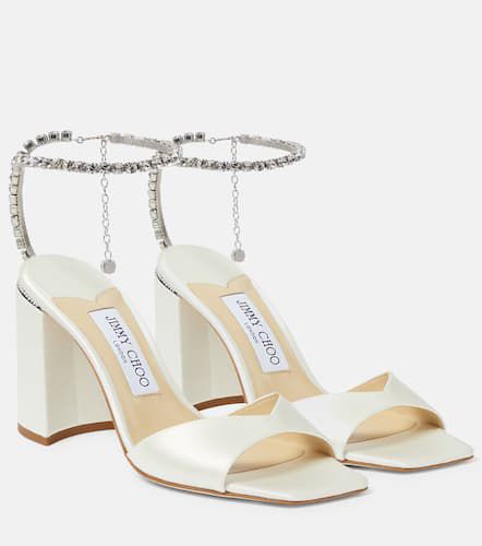 Saeda 85 embellished satin sandals - Jimmy Choo - Modalova