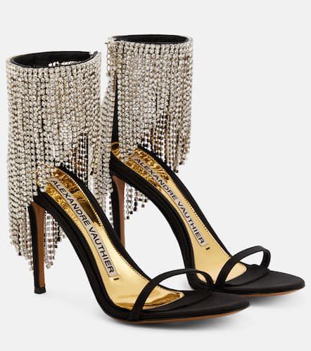 Embellished satin sandals - Alexandre Vauthier - Modalova