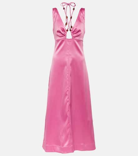 Ganni Satin midi dress - Ganni - Modalova