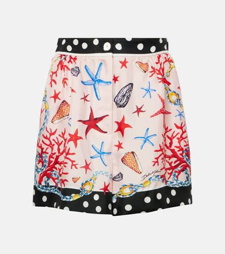 Capri silk satin shorts - Dolce&Gabbana - Modalova