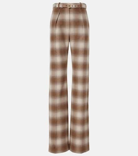 Edward checked flannel wide-leg pants - Loro Piana - Modalova