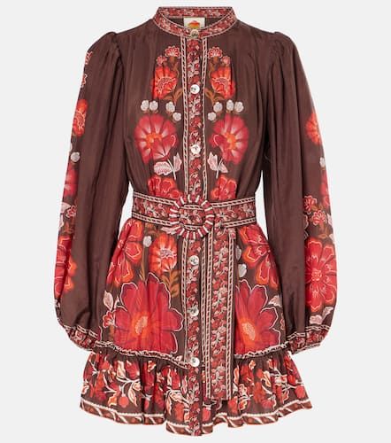 Gigi Tapestry cotton-blend minidress - Farm Rio - Modalova