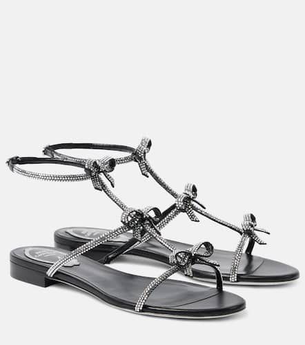 Caterina bow-detail embellished leather sandals - Rene Caovilla - Modalova