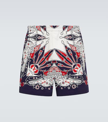 Gucci Shorts in cotone con stampa - Gucci - Modalova