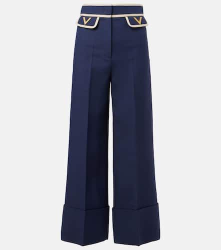 VGold Crepe Couture wide-leg pants - Valentino - Modalova