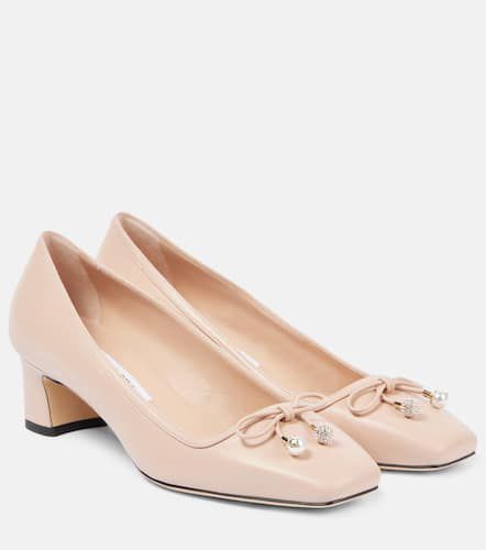 Elme 45 bow-detail leather pumps - Jimmy Choo - Modalova