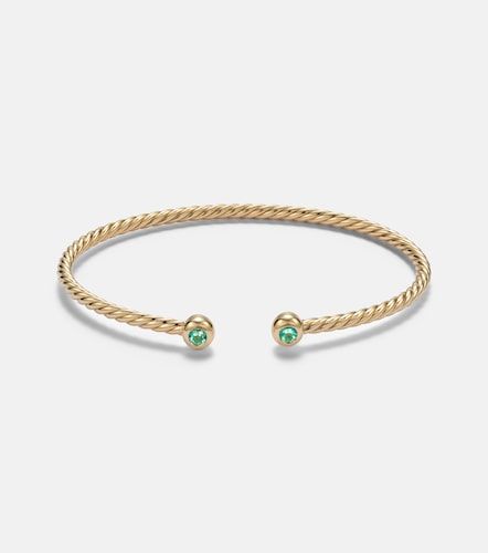 CablespiraÂ® Flex Micro 18kt cuff bracelet with emeralds - David Yurman - Modalova