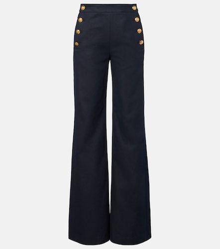 Pantaloni flared Reed in cotone e lino - Nili Lotan - Modalova