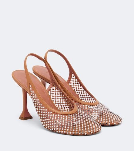 Dolly crystal embellished slingback pumps - Amina Muaddi - Modalova